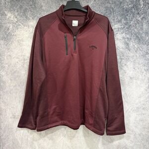 Callaway quarter zip pullover in burgundy color Size XL  Golf Active